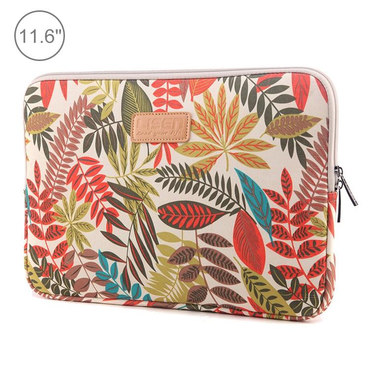 Colourful Leaves Sleeve Case Briefcase with Zipper - Blue