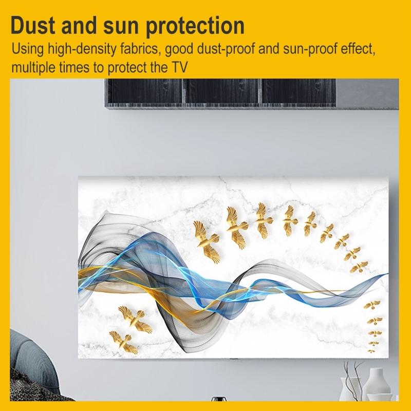 52 Inch Dust-proof Tv Cover for Household - Giraffes