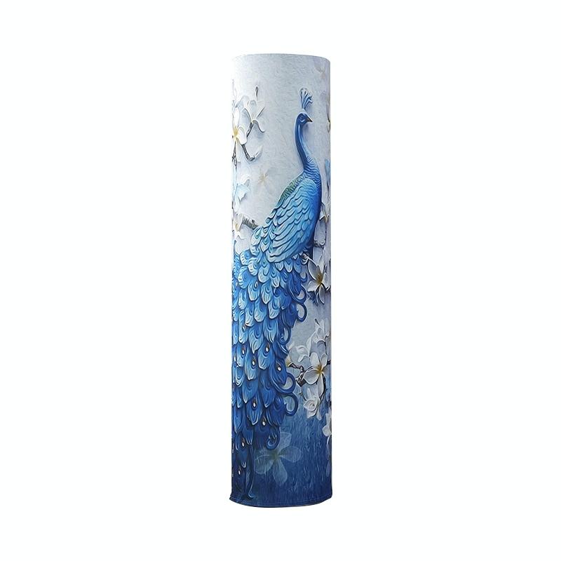 185 x 40 Cm Elastic Cloth Cabinet Air Conditioner Dust Cover - Golden Frame Leaves