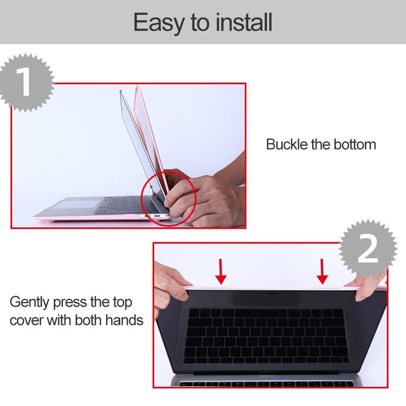 Shockproof Crystal Laptop Protective Case - Transparent