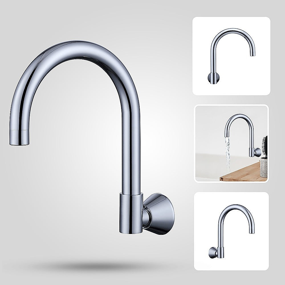 High Reach Swivel Wall Kitchen Laundry Bath Basin Spout