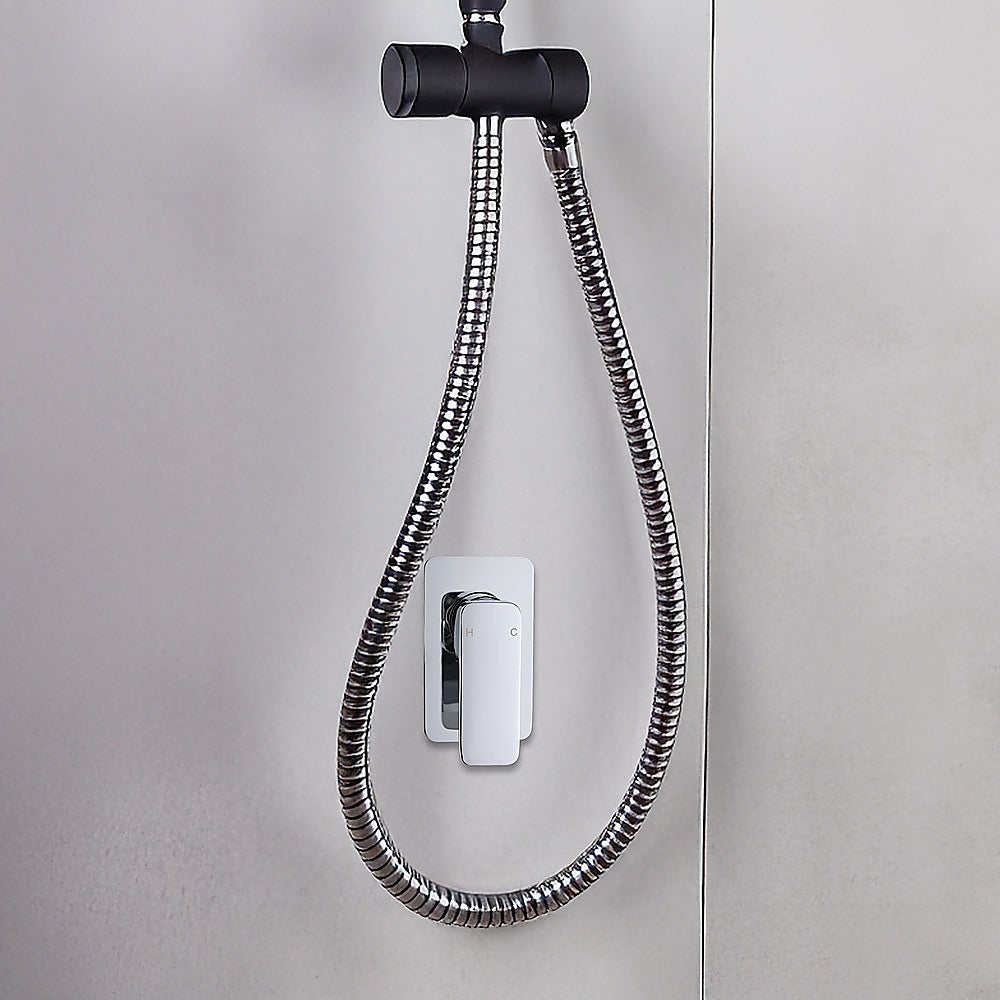 Single Square Shower Bath Mixer Tap Bathroom WATERMARK Approved in Chrome