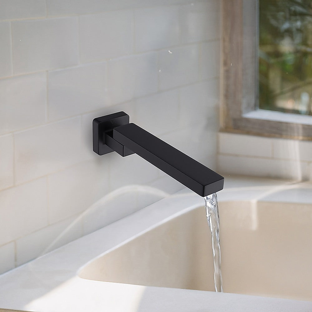 Bath In Wall Swivel Spout in Matte Black