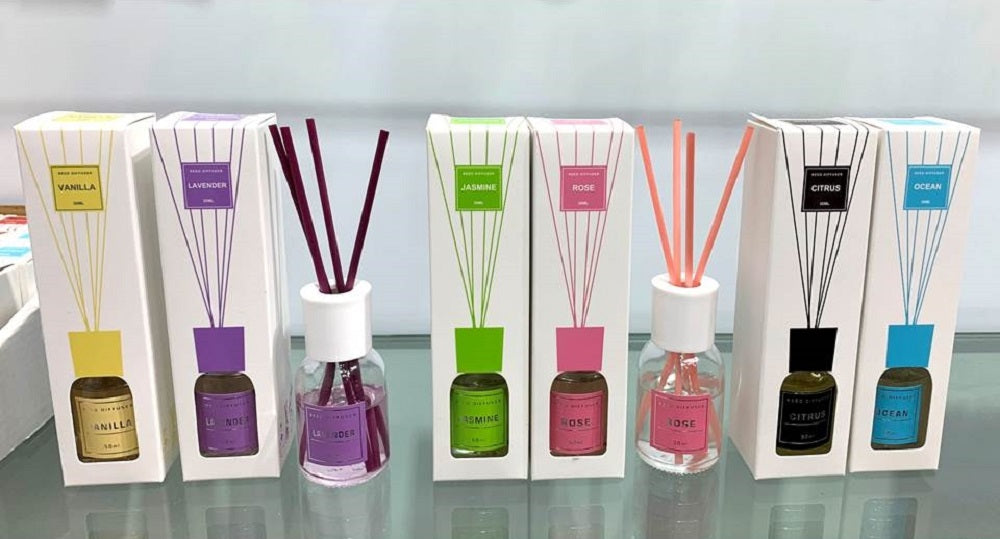 bulk 72 30ml Fragrant Oil Diffuser 6 Assort