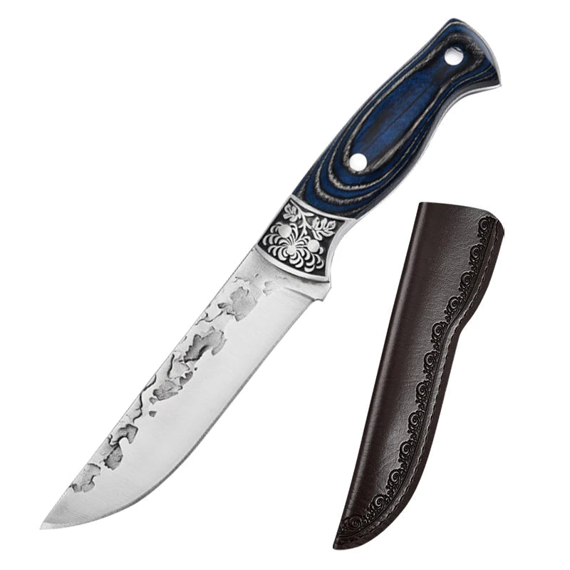 NNEOBA Forged Cleaver Kitchen Chef Knife - With Cover (2pcs)