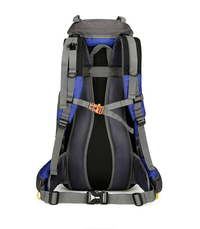 Red 36-55L Outdoor Hiking Backpack - Durable Water Resistant Travel Bag for Trekking, Camping, and Adventure