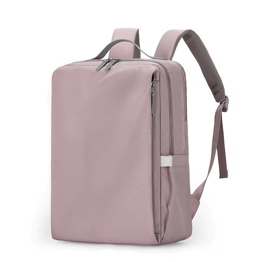 Purple Slim Minimalist Laptop Backpack - Shockproof & Anti-Theft Design, Travel-Friendly with Luggage Strap, Water-Resistant