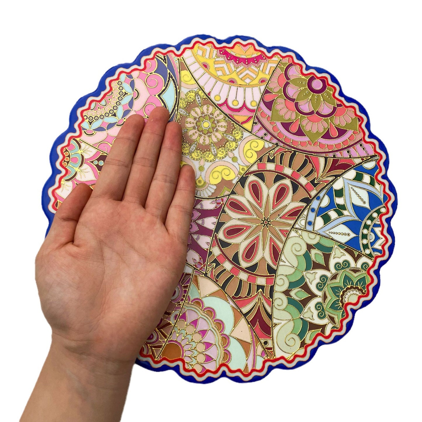 Circular Pattern Set of 2 Cartoon PVC Coil Entrance Mats - Non-Slip Dirt Trapping Door Mats (50x80cm)