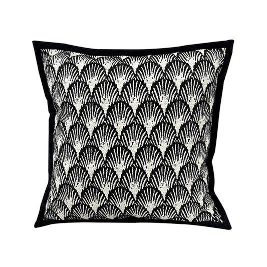 45*45cm Umbrella Pattern Elegant Two-Piece INS-Style Jacquard Pillow Covers - Black & White Sofa Decor