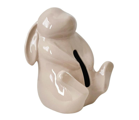 Artisan Ceramic Tissue Box Holder - Medium-High Fired Home Decor Organizer(Milk tea color)