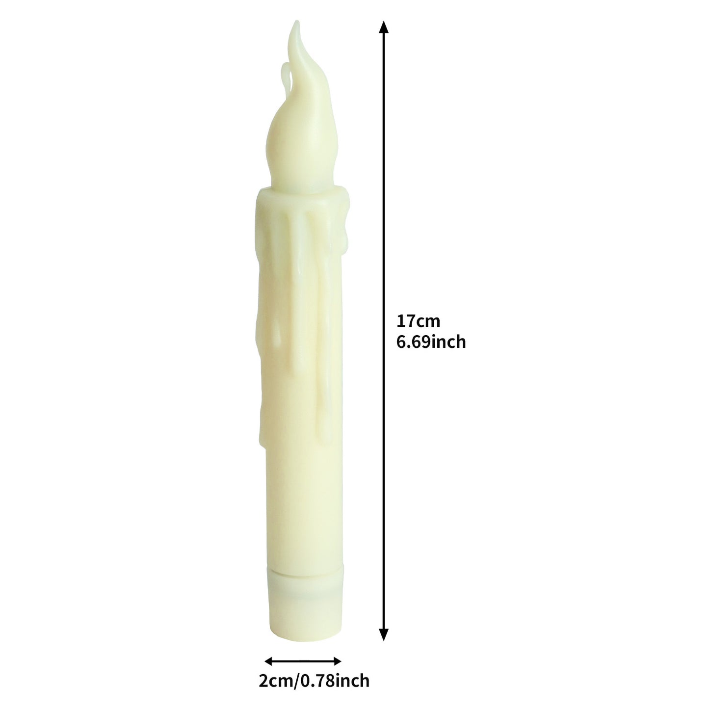 20-Pack LED Taper Candles, Remote, Hooks, & Line