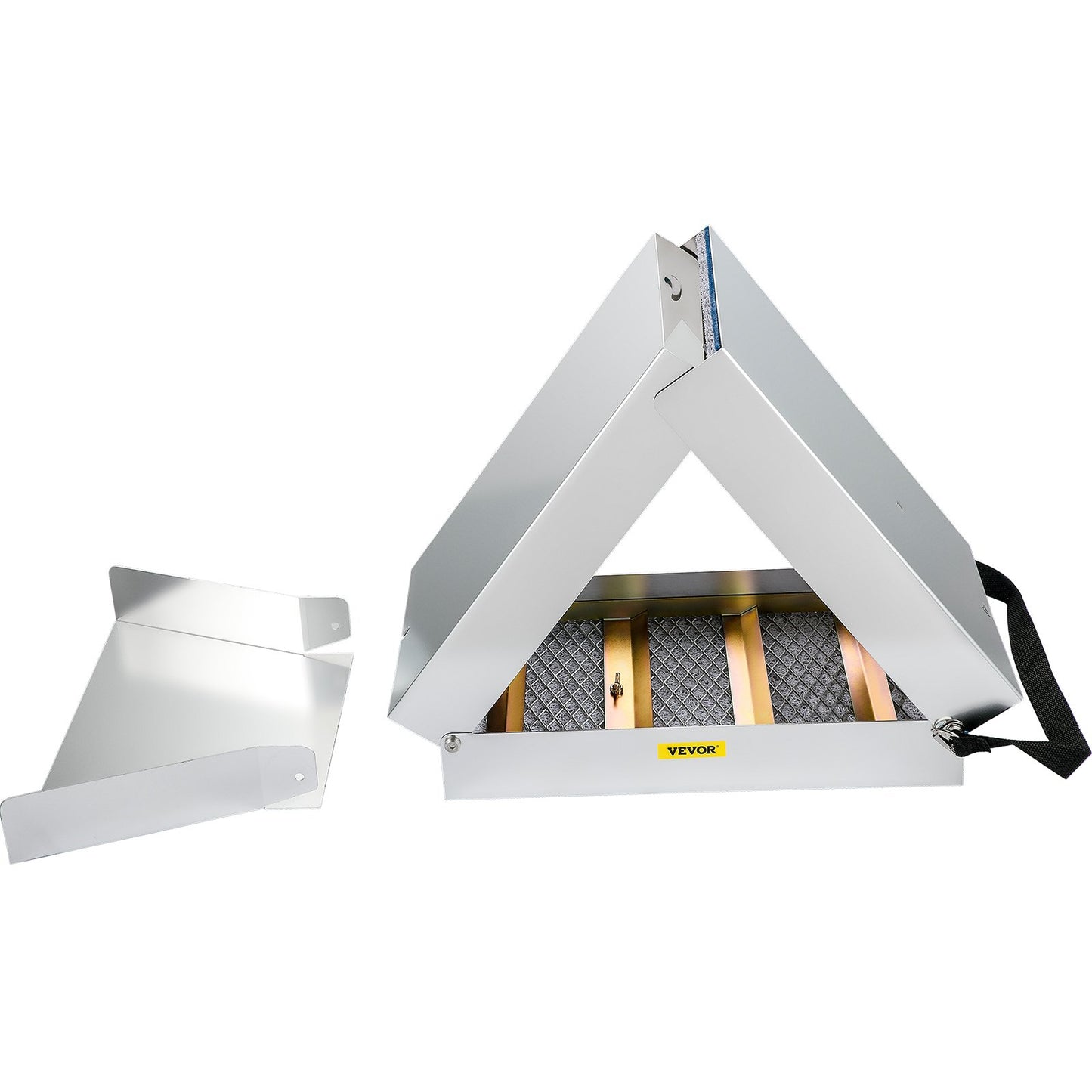 VEVOR Folding Aluminum Alloy Sluice Box, Compact 50" Sluice Boxes for Gold, Lightweight Gold Sluice Equipment, Portable Sluice Boxes with Miner's Moss, River, Creek, Gold Panning, Prospecting, Dredg