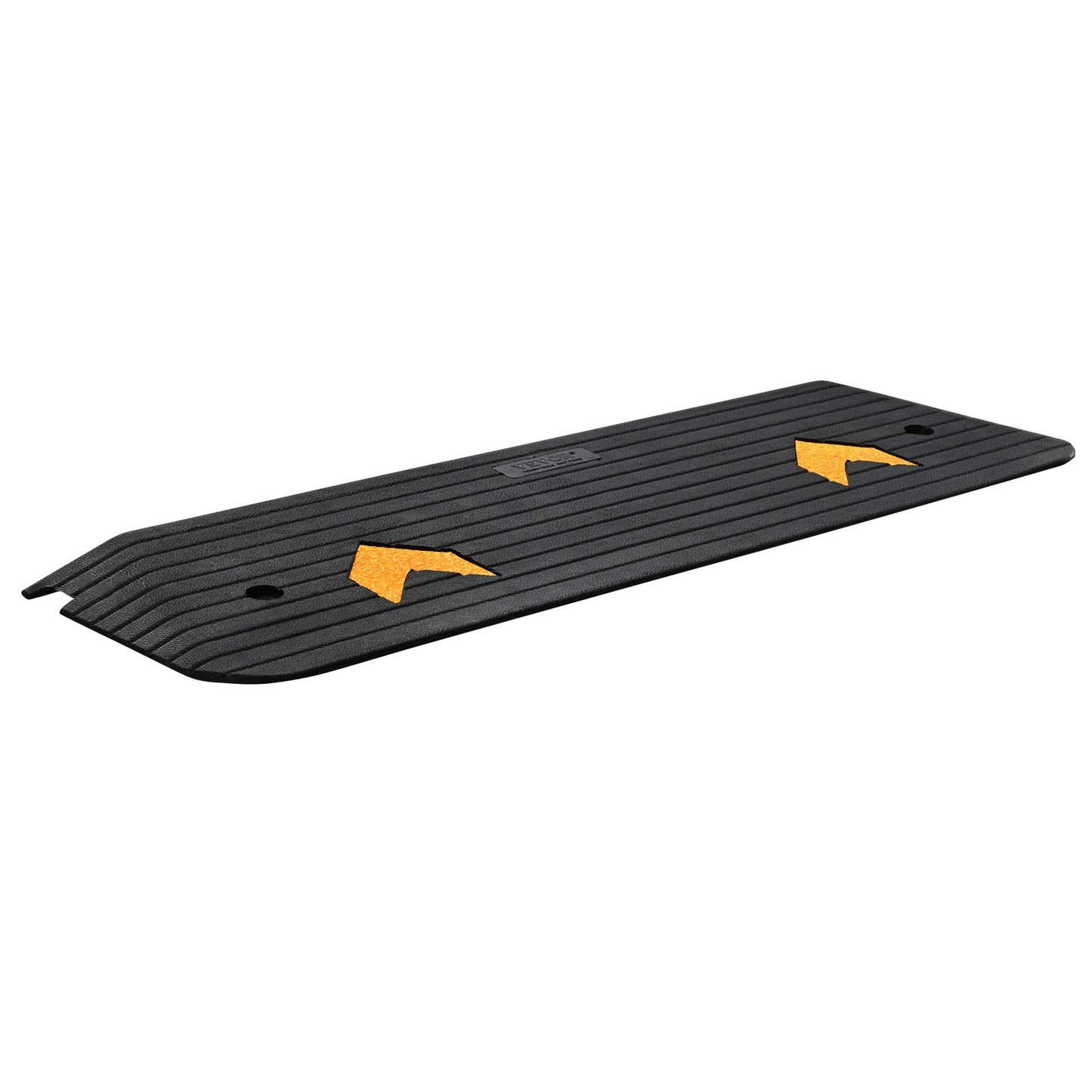 VEVOR Upgraded Rubber Threshold Ramp, 2.5 cm Rise Wheelchair Ramp Doorway, Natural Curb Ramp Rated 15 tons Load Capacity, Non-Slip Textured Surface Rubber Curb Ramp for Wheelchair and Scooter