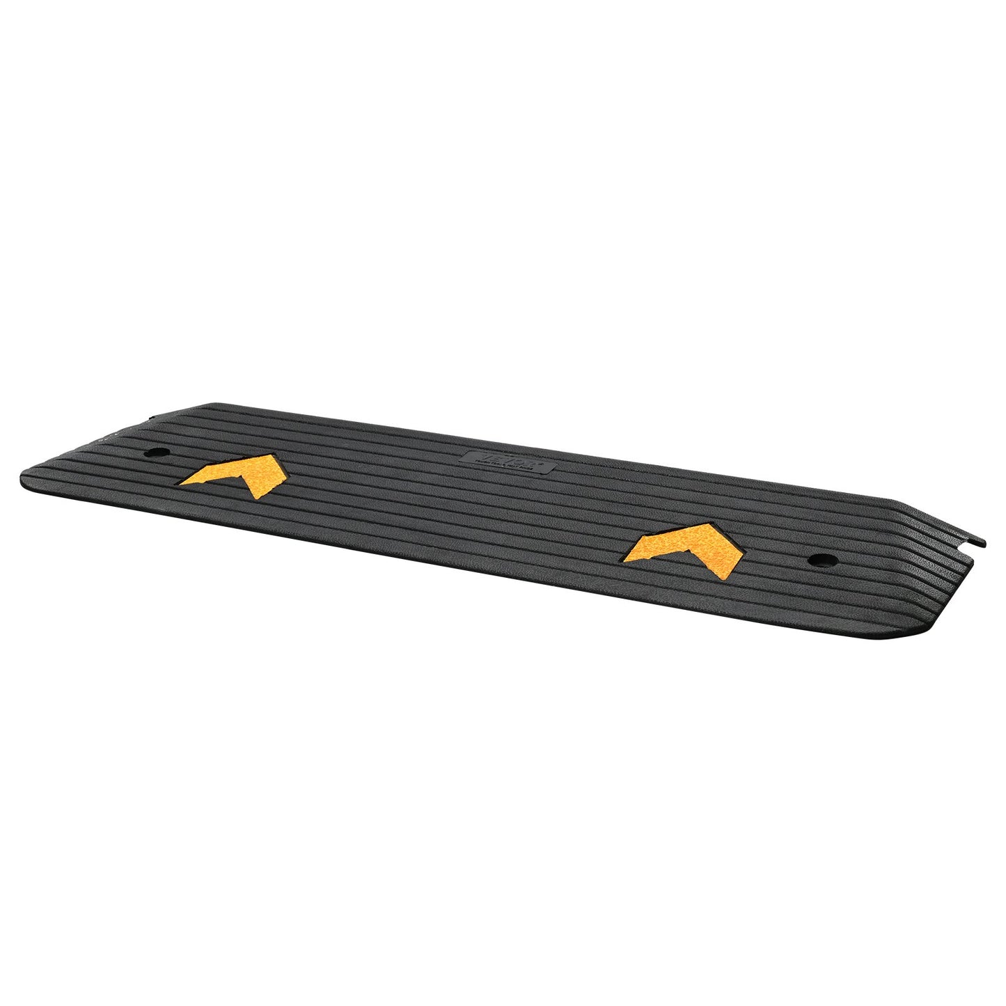 VEVOR Upgraded Rubber Threshold Ramp, 2.5 cm Rise Wheelchair Ramp Doorway, Natural Curb Ramp Rated 15 tons Load Capacity, Non-Slip Textured Surface Rubber Curb Ramp for Wheelchair and Scooter