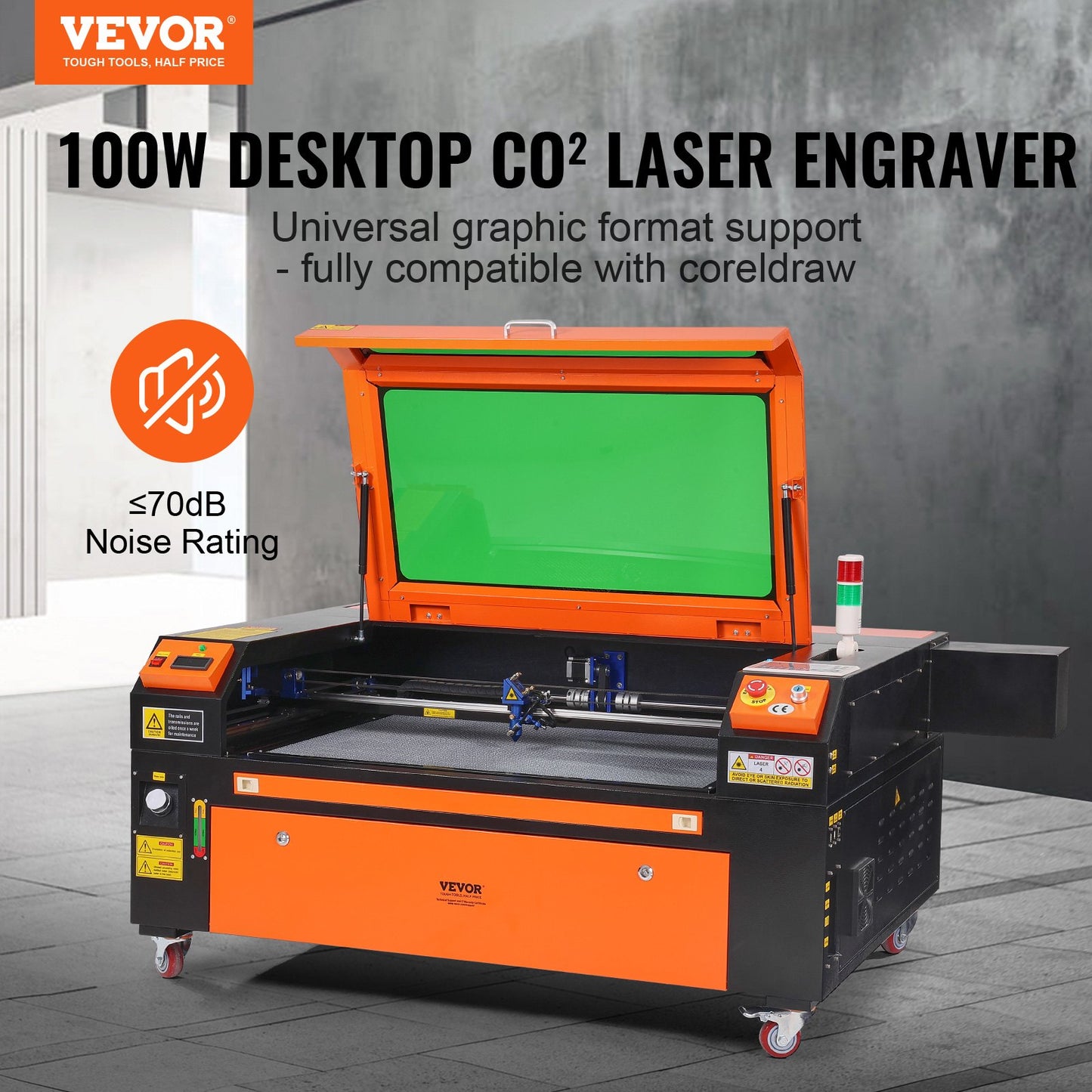 VEVOR 100W CO2 Laser Engraver Engraving Carving Print Machine 600x900 mm Workbed