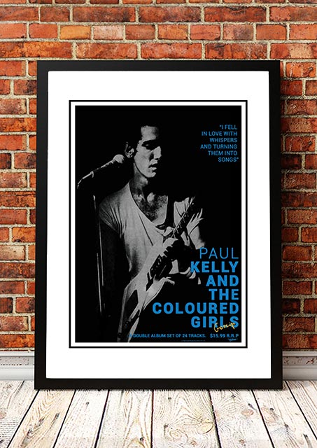 Paul Kelly 'Gossip' In Store Poster 1986 - Framed A1