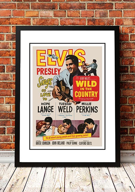 Elvis 'Wild in the Country' Framed Movie Poster! - Framed A2