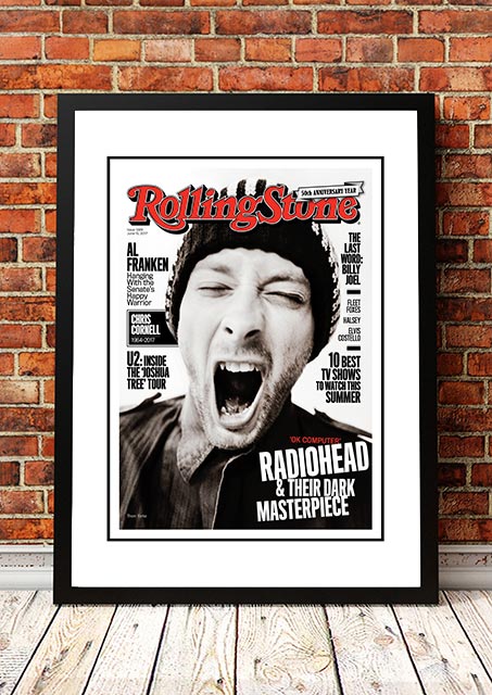 Radiohead' Rolling Stone Magazine Cover! - Framed A4