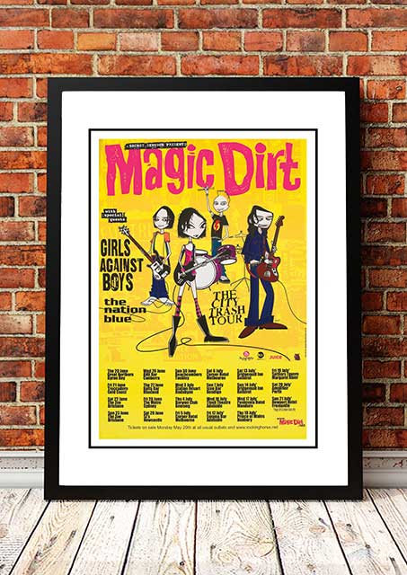 Magic Dirt ‘City Crash’ Australian Tour Poster 2000 - Framed A3