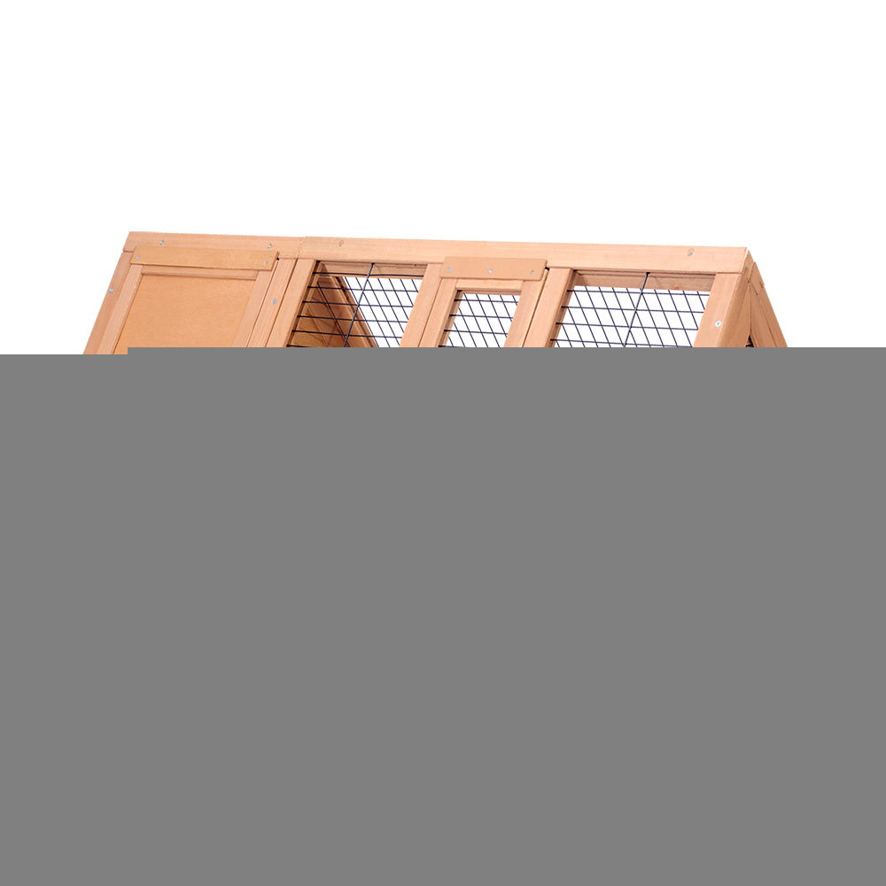 i.Pet Rabbit Hutch Chicken Coop 119cm x 51cm x 44cm Chicken Coop Large Run Wooden Cage Outdoor