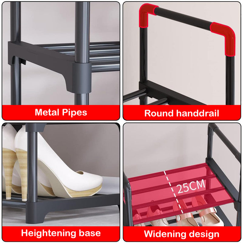 Hivvago 6 Tiers Shoe Rack Storage Organizer Shelf Adjustable Space Saver