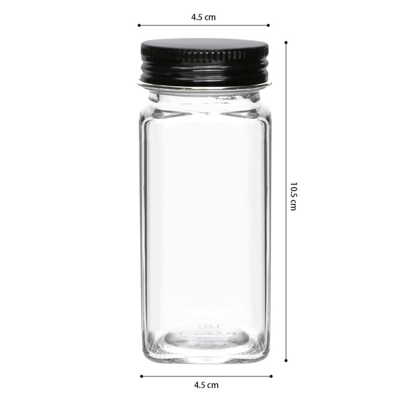 Hivvago 24-Pack 120ml Glass Spice Jars – Airtight Storage with Lids & Labels