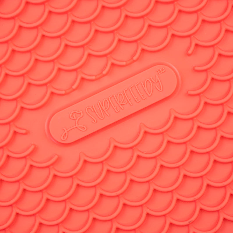 Marley Slowappy Reversible Lick Mat - Warm Ocean Red