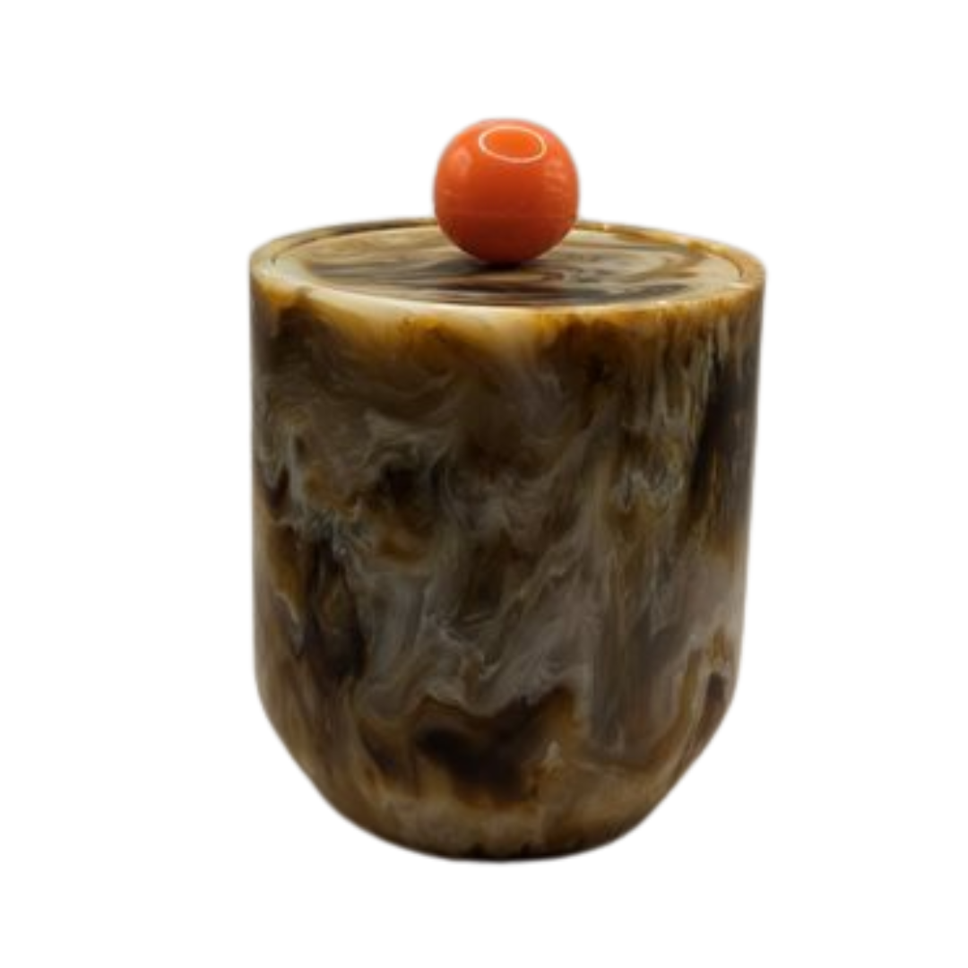 Toffee Resin & Stainless Steel Ice Bucket