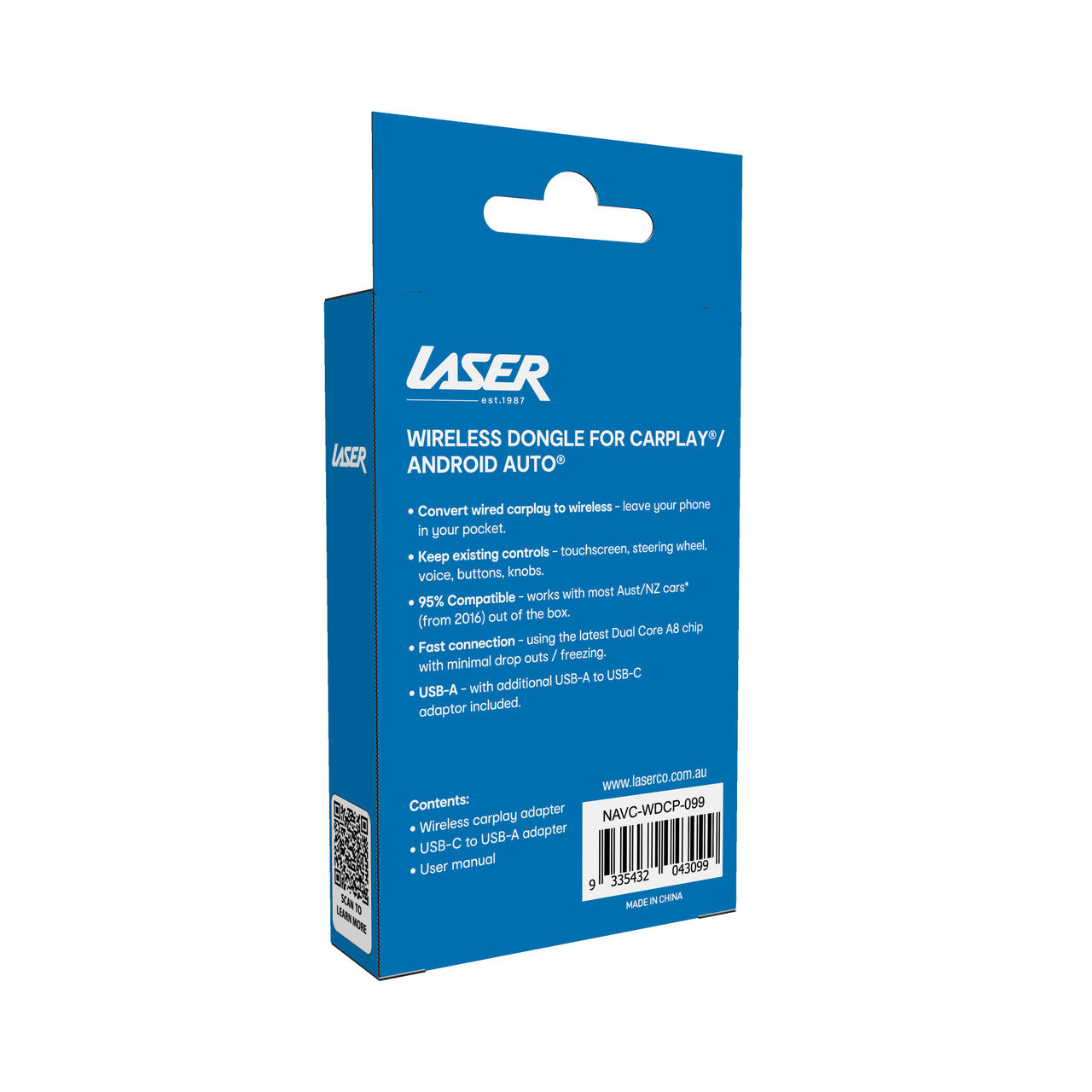 Laser Wireless CarPlay Dongle - Black