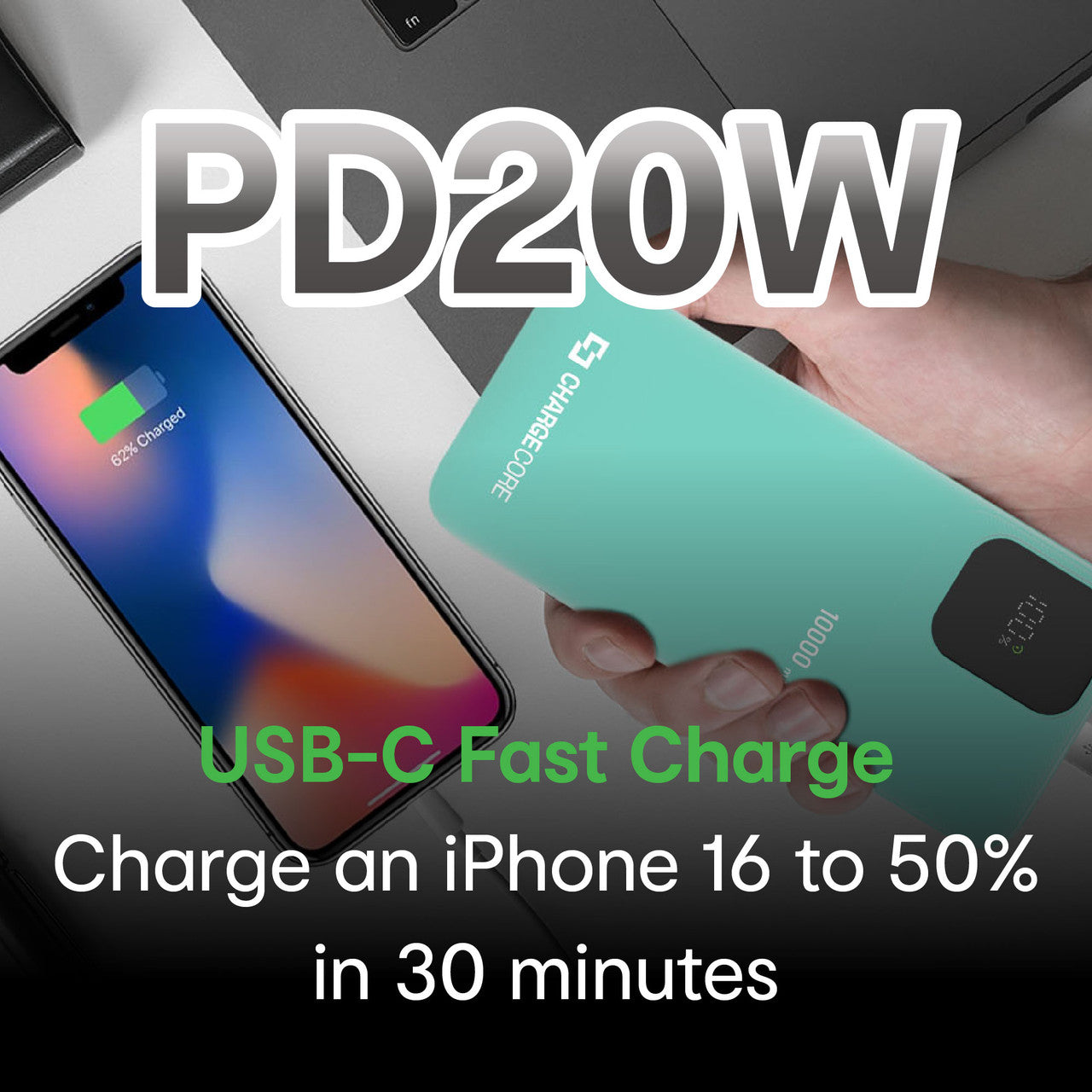 ChargeCore SafeCharge Max 10K - Aquatic Awe