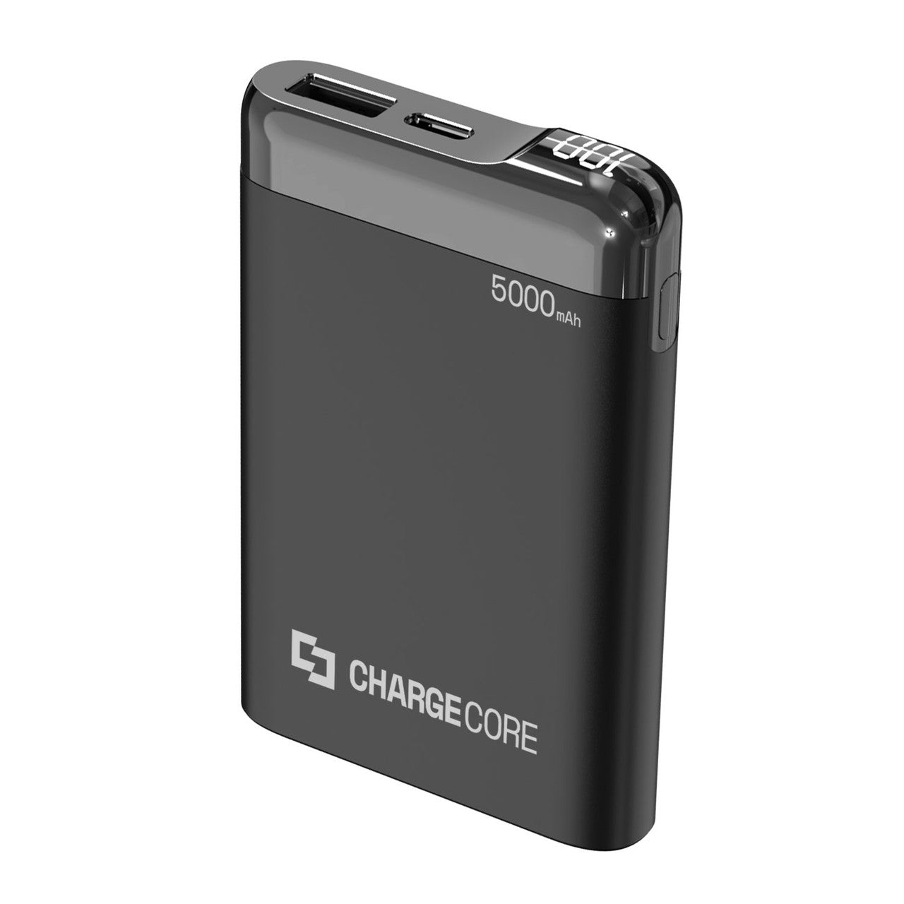 Laser Power Bank 5000mAh with LED Display Black