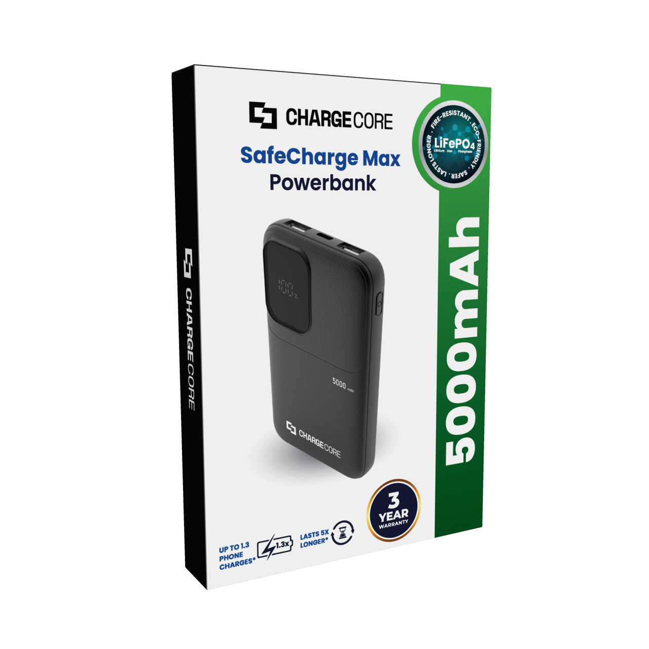ChargeCore SafeCharge Max 5K - Black