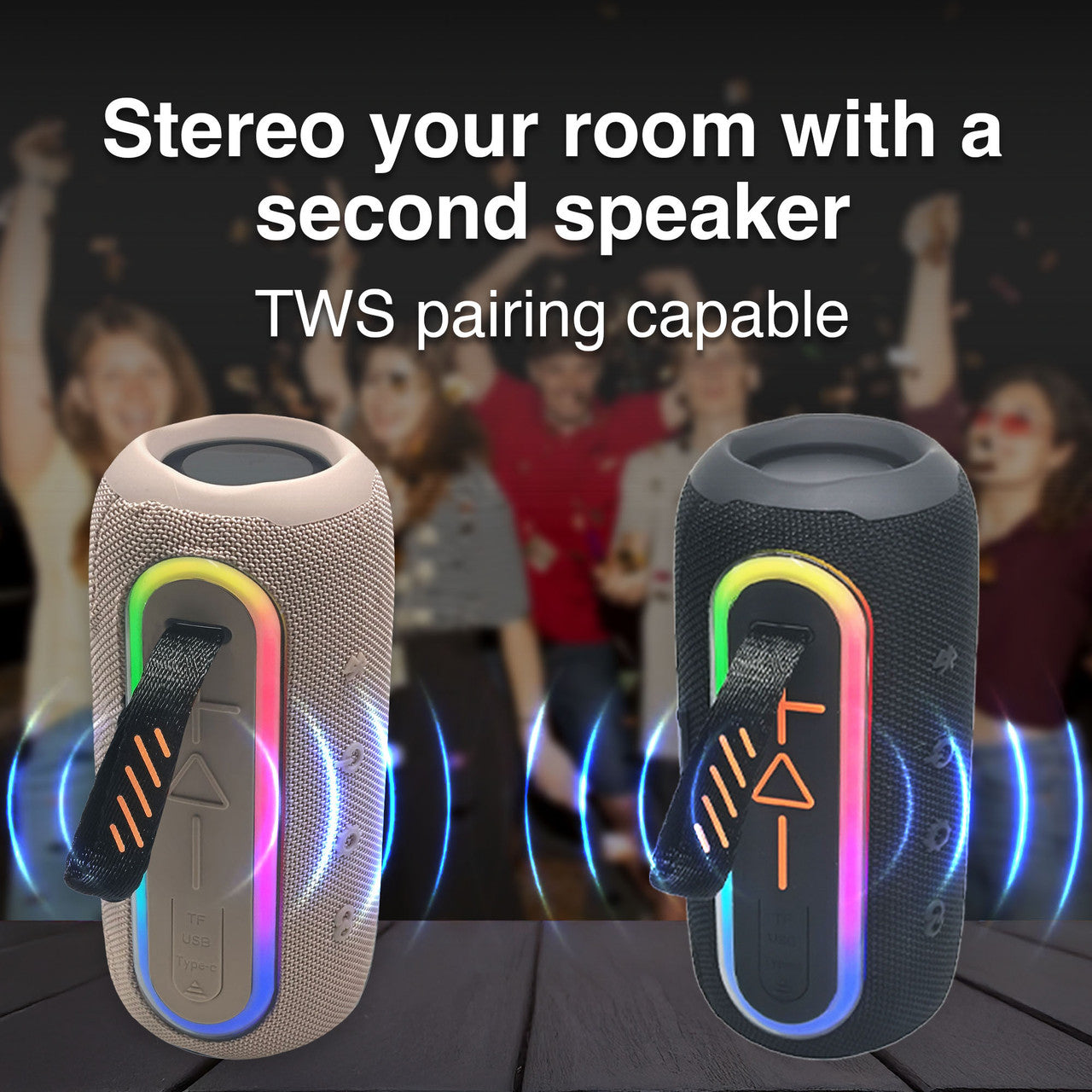 Laser Portable Fabric Speaker Pro - Transcendent Pink