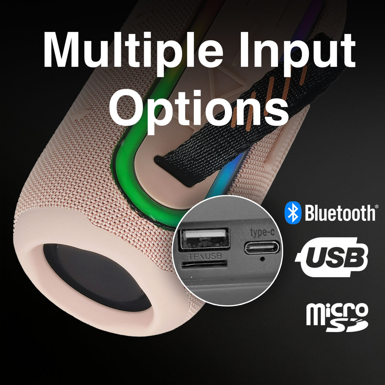 Laser Portable Fabric Speaker Pro - Transcendent Pink