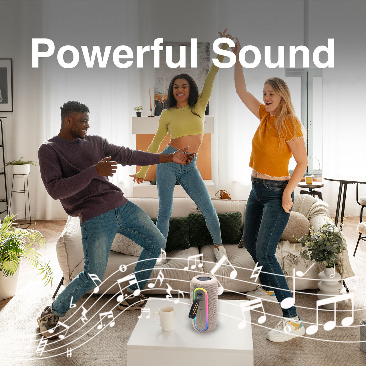 Laser Portable Fabric Speaker Pro - Transcendent Pink