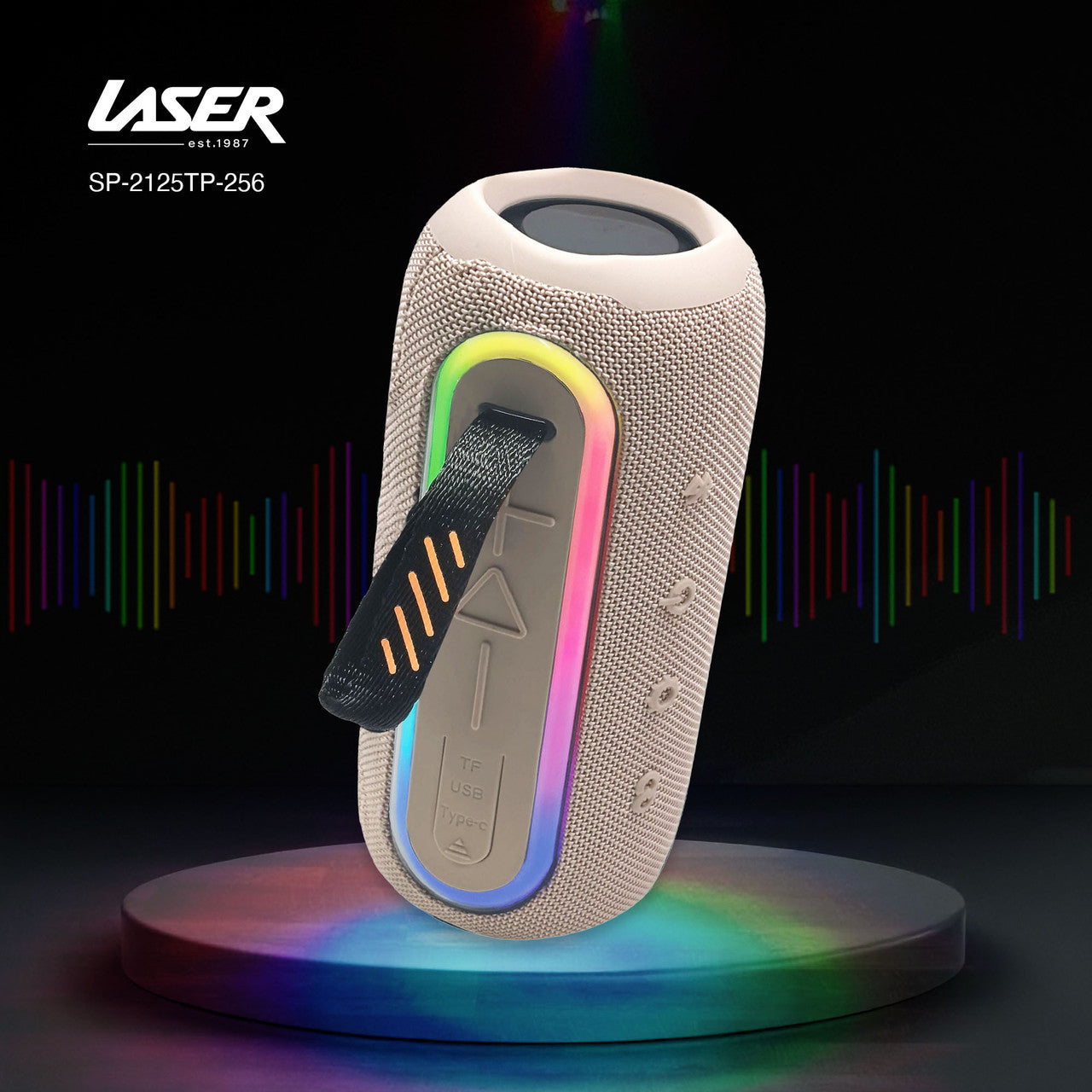 Laser Portable Fabric Speaker Pro - Transcendent Pink