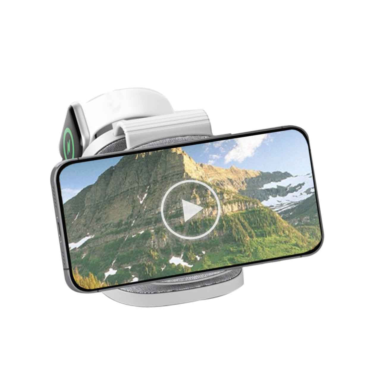 Laser 3-in-1 Travel Wireless Charging Pad for Apple