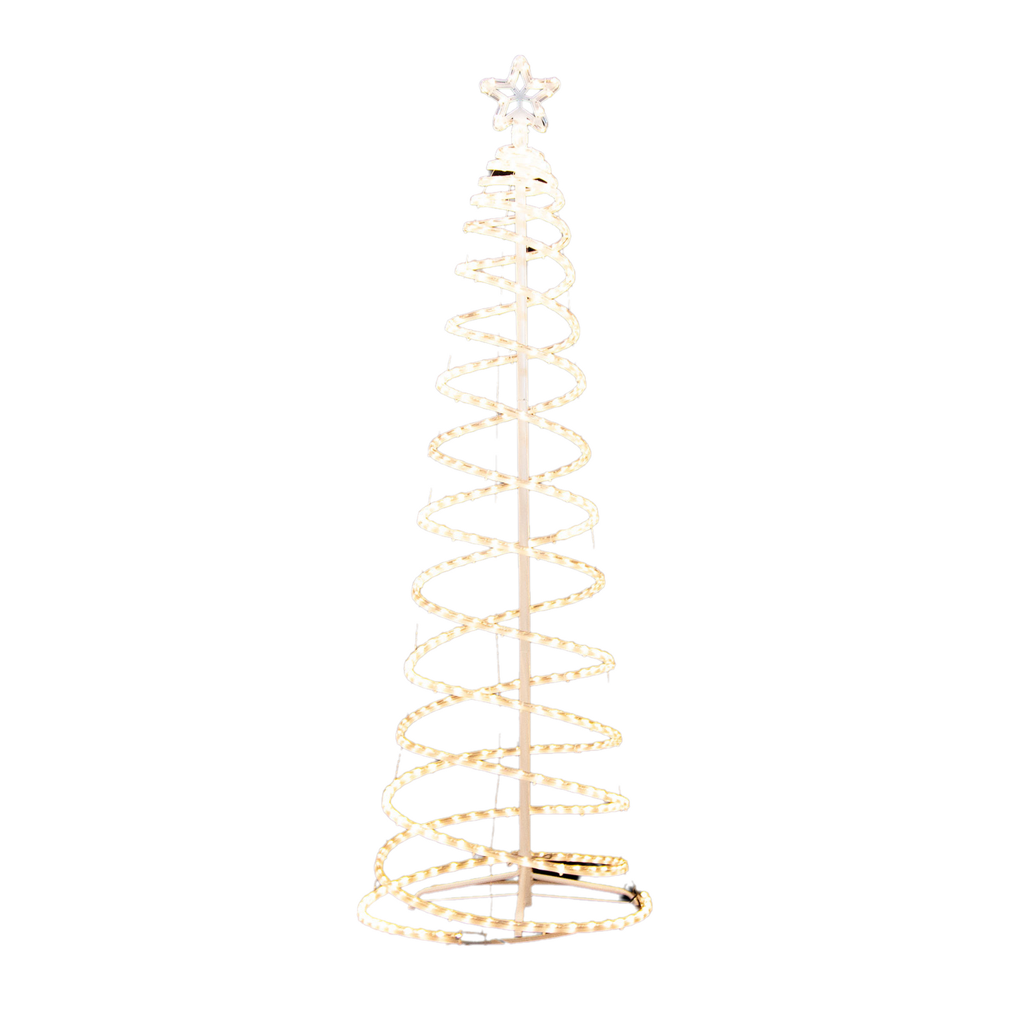 Samland Led 185cm Spiral Rope Light Christmas Tree Star Motif Warm White