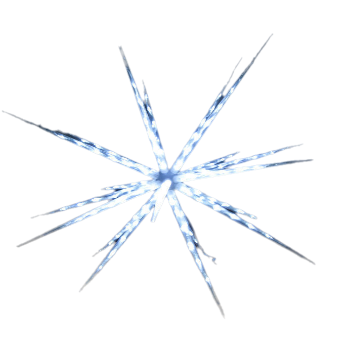 Samland 160 Led Blast Ice Star Ball Christmas Light Decoration White