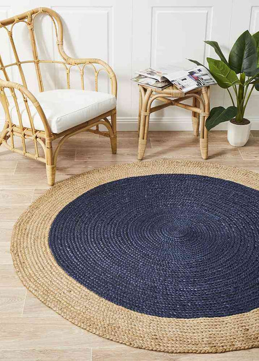 Atrium Polo Navy Round By Rug Culture - 150X150cm ROUND