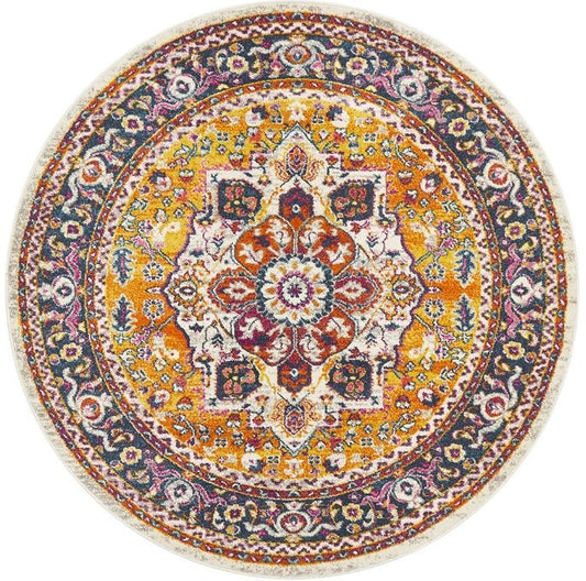 Babylon 207 Multi Round by Rug Culture-150X150CM - ROUND