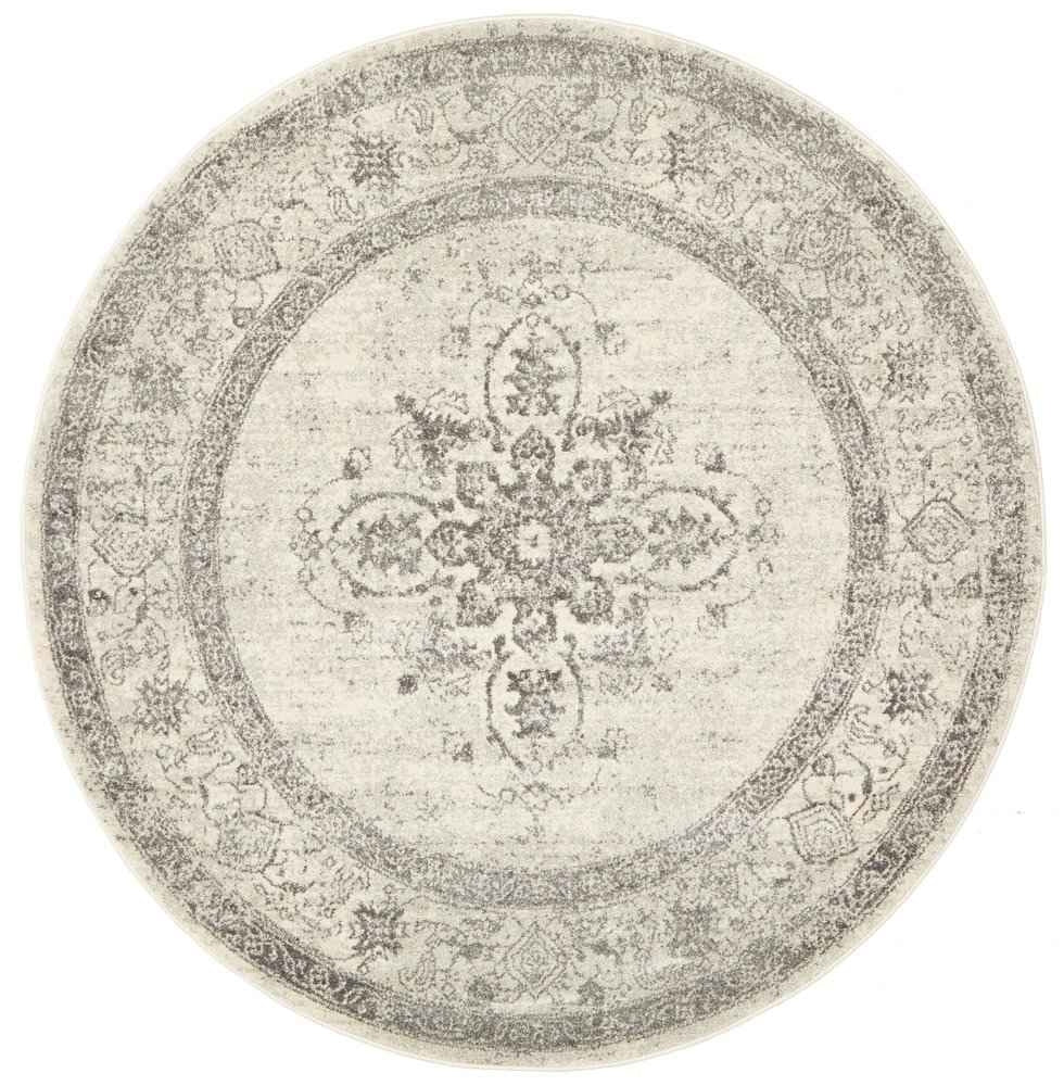 Century 977 Silver Round by Rug Culture - 240 x 240 cm - ROUND
