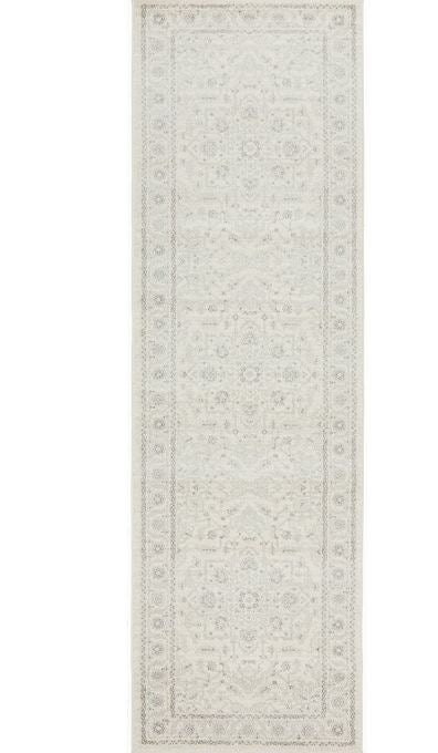 Evoke 261 White Runner by Rug Culture -300X80CM - RUNNER