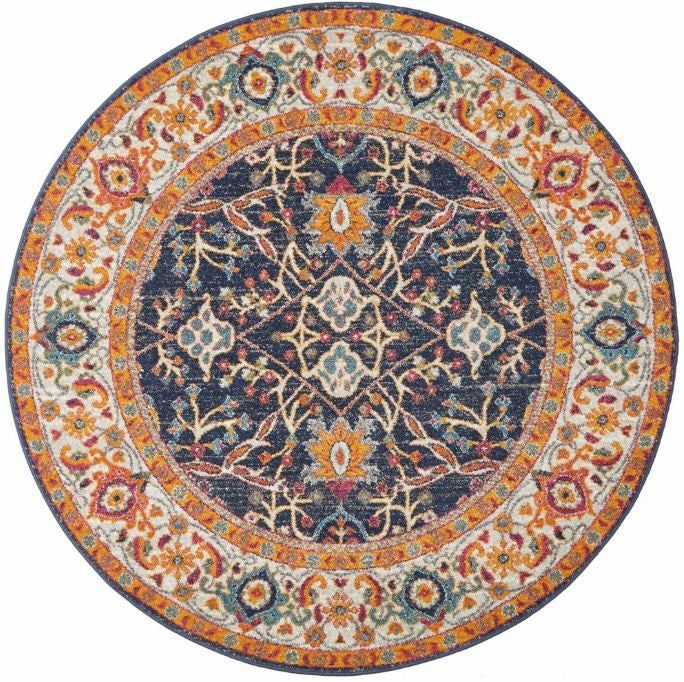 Evoke 262 Multi Round by Rug Culture -150X150CM - ROUND