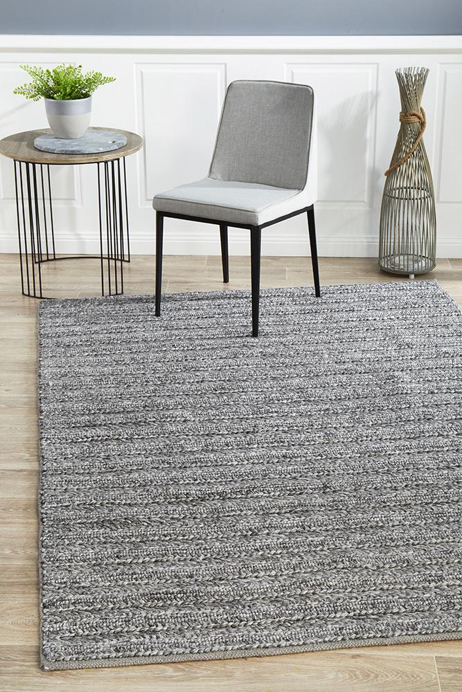Harvest 801 Steel Rug by Rug Culture -280X190CM - RECTANGLE