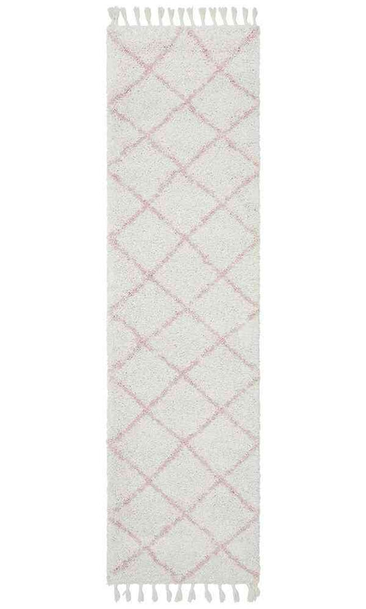 Saffron 22 Pink Runner by Rug Culture - 400X80CM - RUNNER