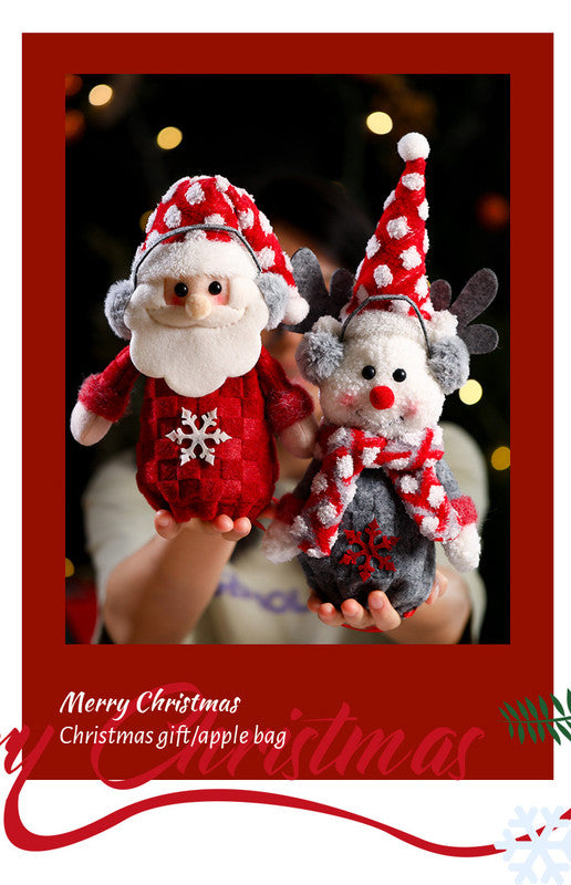 Christmas gift bag,Three-piece Apple Bag for Christmas Eve