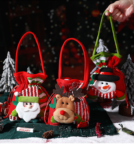 Christmas gift Festive Aussie Christmas Gift Bags: Cute Reindeer, Santa & Snowman Pouches for Xmas Treats & Gifting（moose） 