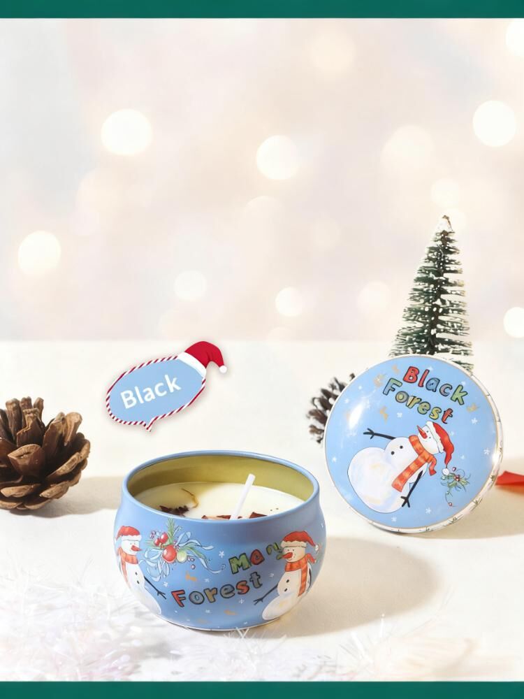 Christmas gift Aussie Christmas Scented Candle Set – 8 Festive Tin Candles with Unique Scents & Cute Designs for Holiday Gifting