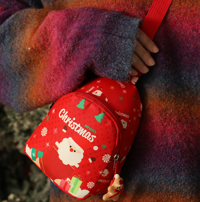 Christmas gifts Aussie Christmas Sling Bag -Santa-Themed, Adjustable & Compact for Festive Gifting & Styling(red)